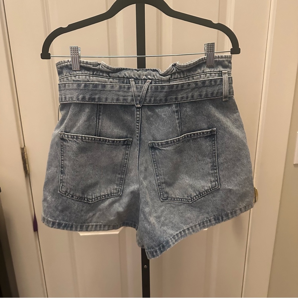 Veronica Beard Nori Paper Bag Shorts in Pebble Stone NEW - Picture 16 of 16